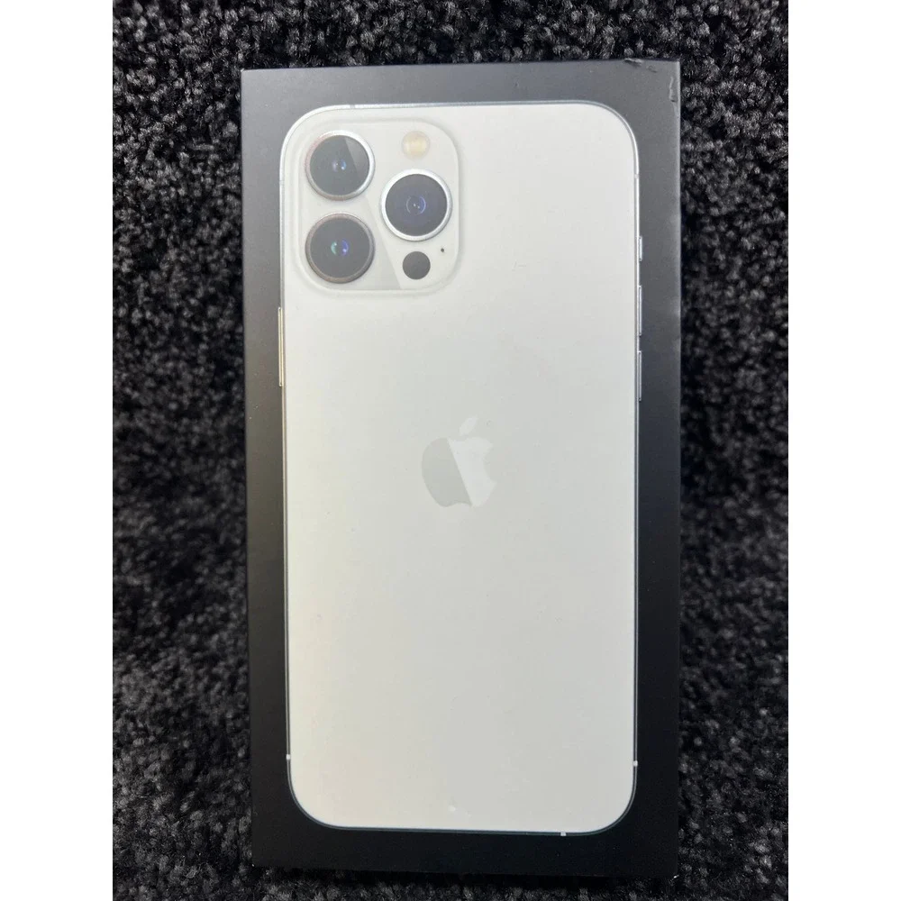 BOX ONLY Apple iPhone 13 Pro Max Silver 256 GB Box and Papers